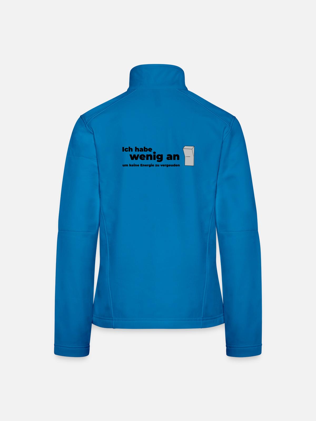 WENIG AN - Frauen Softshelljacke - Lichtblau - Hinten