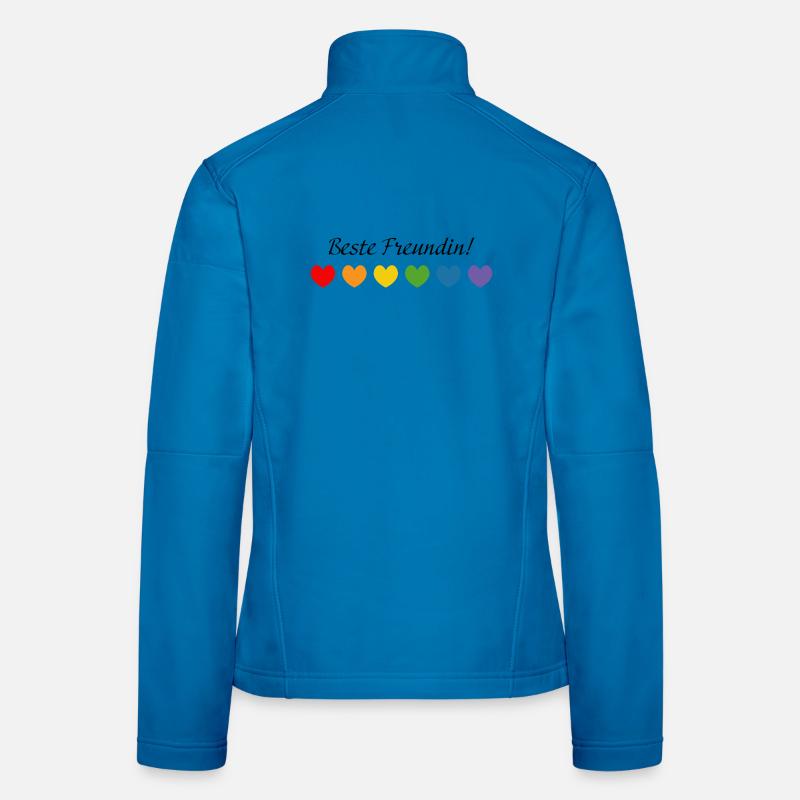 Regenbogenherzchen Beste Freundin Frauen Softshelljacke