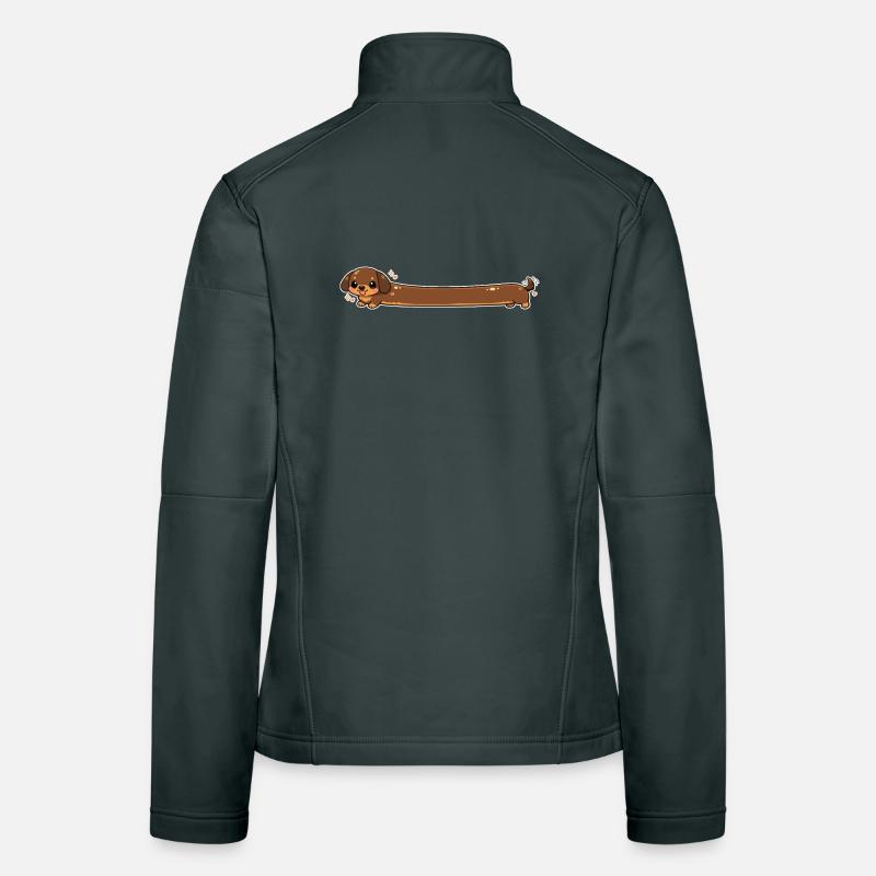Long dachshund cute Women's Softshell Jacket