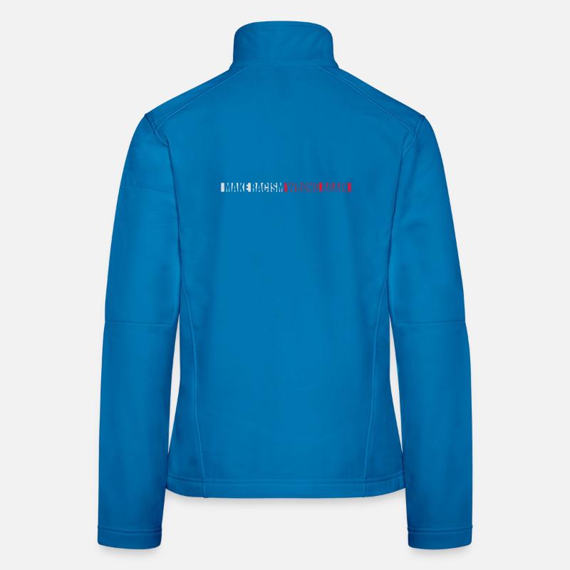 make racism wrong again - Frauen Softshelljacke - Lichtblau