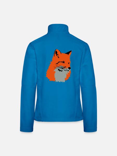 Fuchs - Frauen Softshelljacke - Lichtblau - Hinten