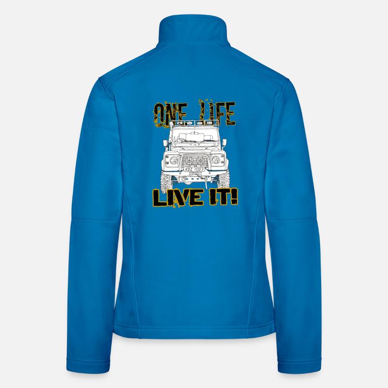 Defender one life live it - Women's Softshell Jacket - light blue