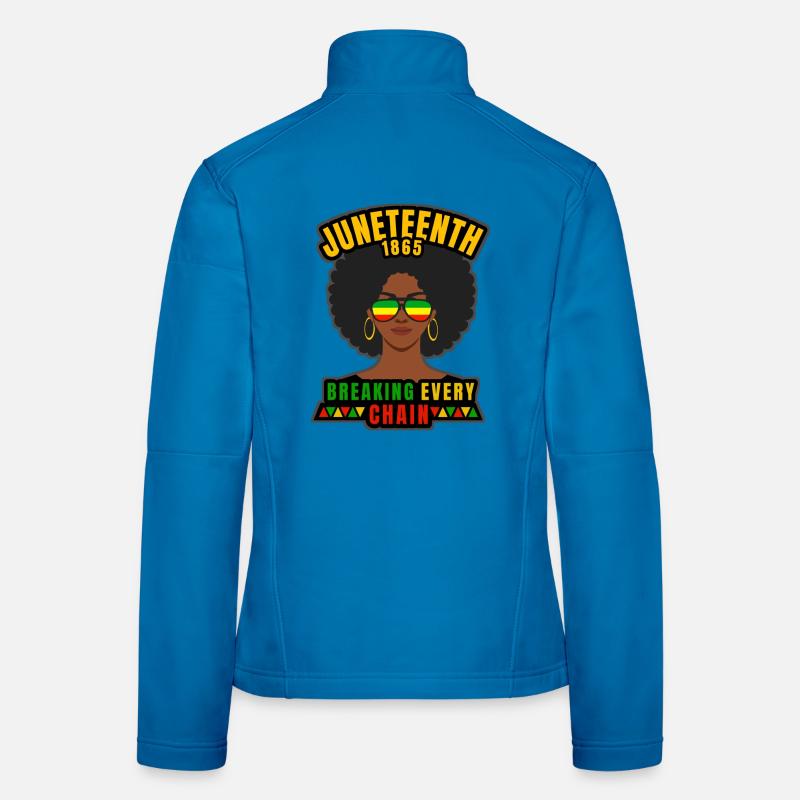 Juneteenth Afro Women's Softshell Jacket