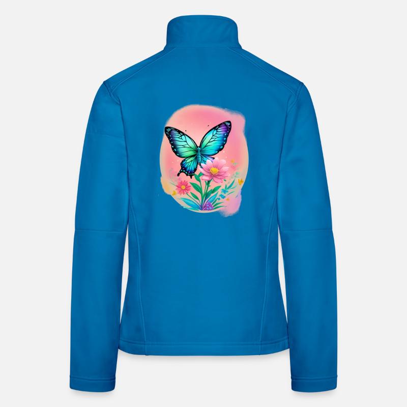 Papillon Veste en tissu softshell Femme
