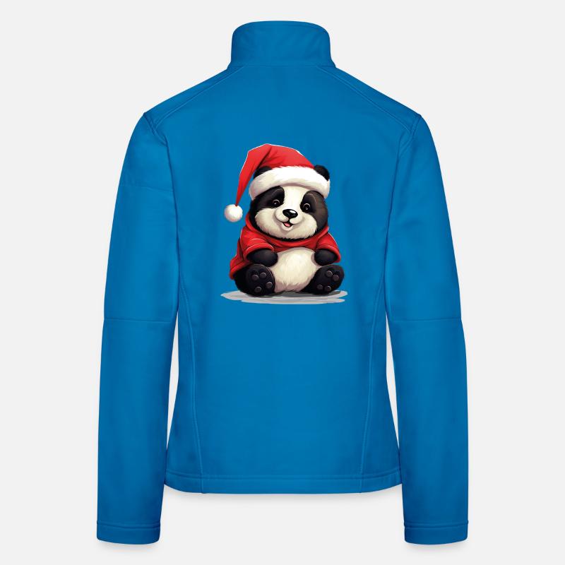 Panda Mignon, Noël, Panda Ours Veste en tissu softshell Femme