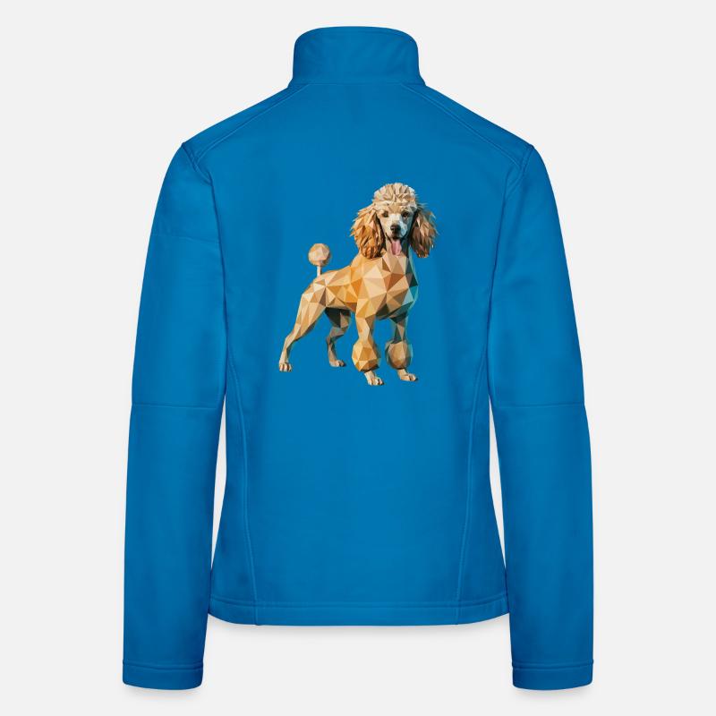 Poodle - Cool Low Poly Logo Women's Softshell Jacket