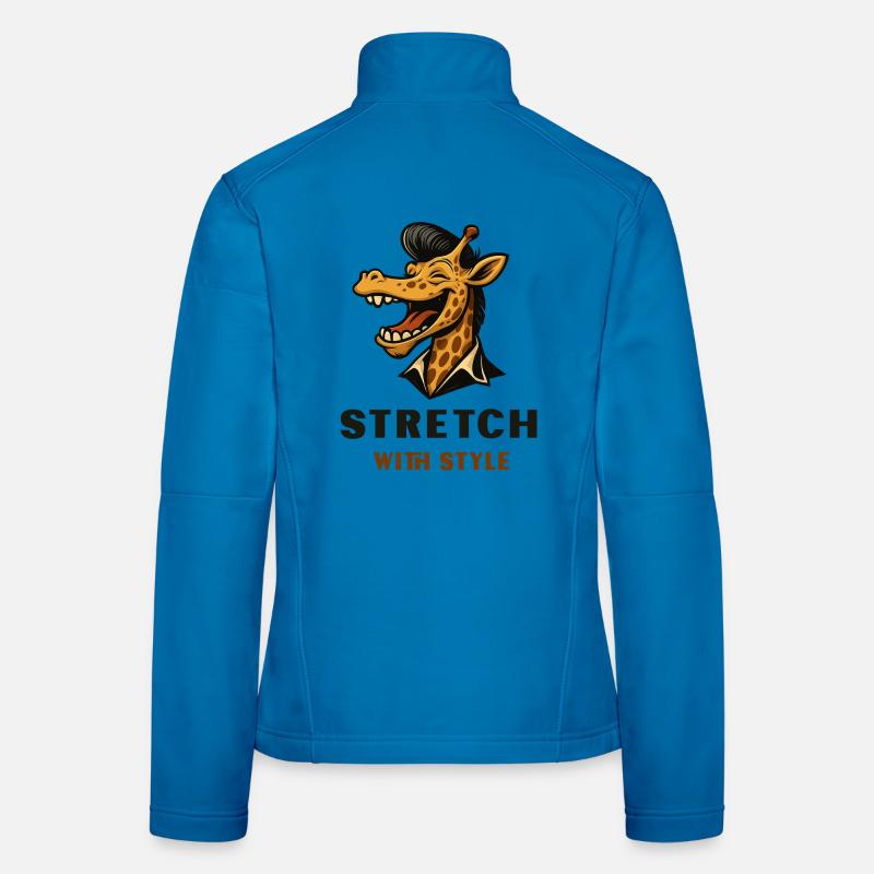 Stretch with Style – Cool Giraffe Women's Softshell Jacket