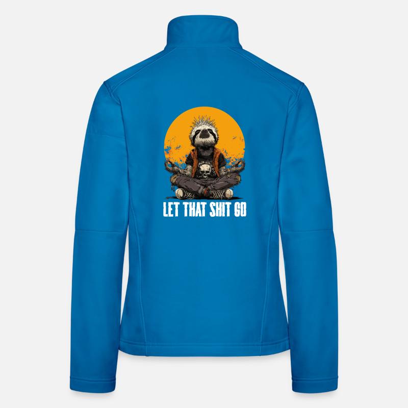 Punk Sloth Meditation Spell Women's Softshell Jacket