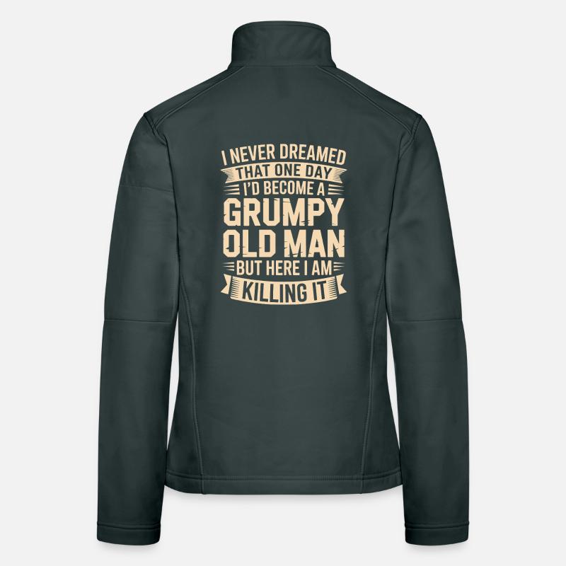 Grumpy Old Man Killing It Women's Softshell Jacket