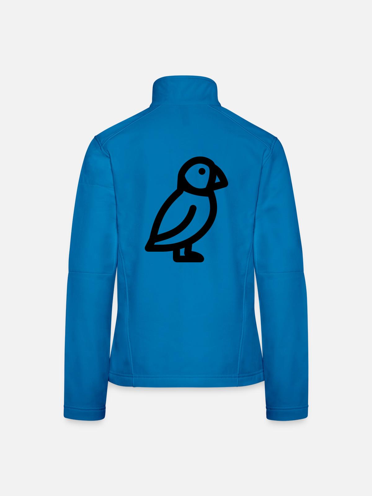 Papageitaucher-Seevogel - Frauen Softshelljacke - Lichtblau - Hinten