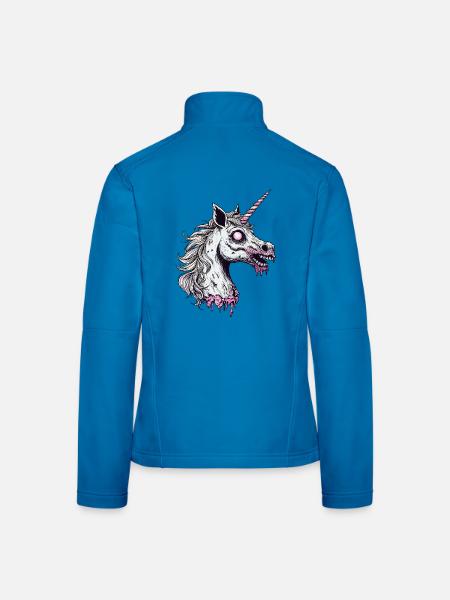 Zombie Einhorn - Frauen Softshelljacke - Lichtblau