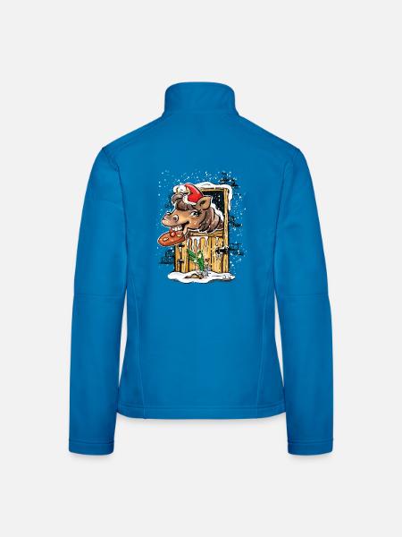 Bjarki & Dot im Schnee - Frauen Softshelljacke - Lichtblau