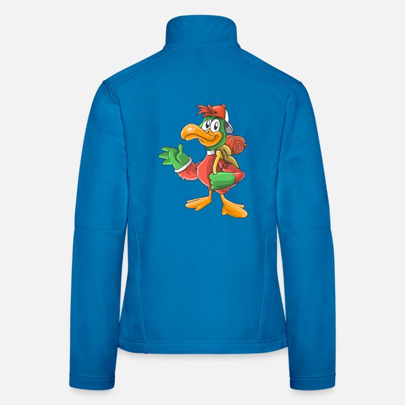 Lustiger Wandervogel Frauen Softshelljacke