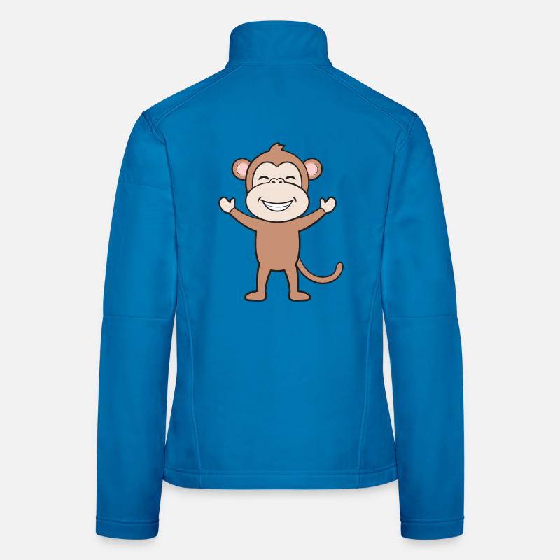 Singes singes Veste en tissu softshell Femme