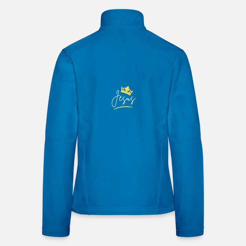 Jesus Crown Script Tee Frauen Softshelljacke