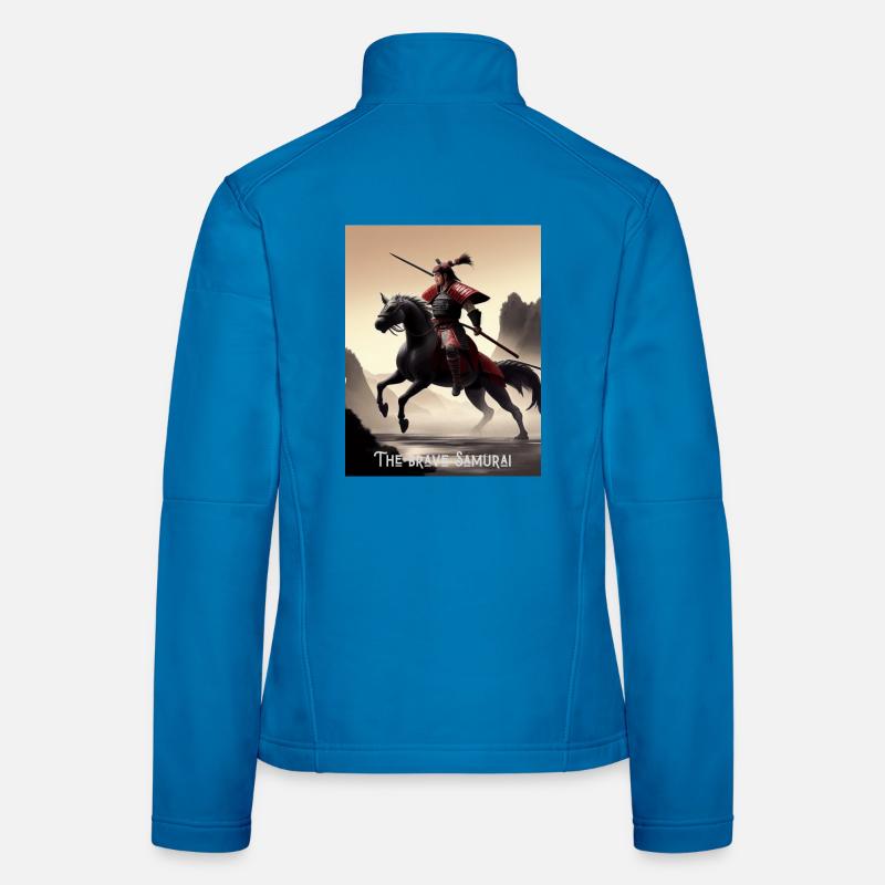 Le brave samouraï Le brave samouraï à cheval Veste en tissu softshell Femme