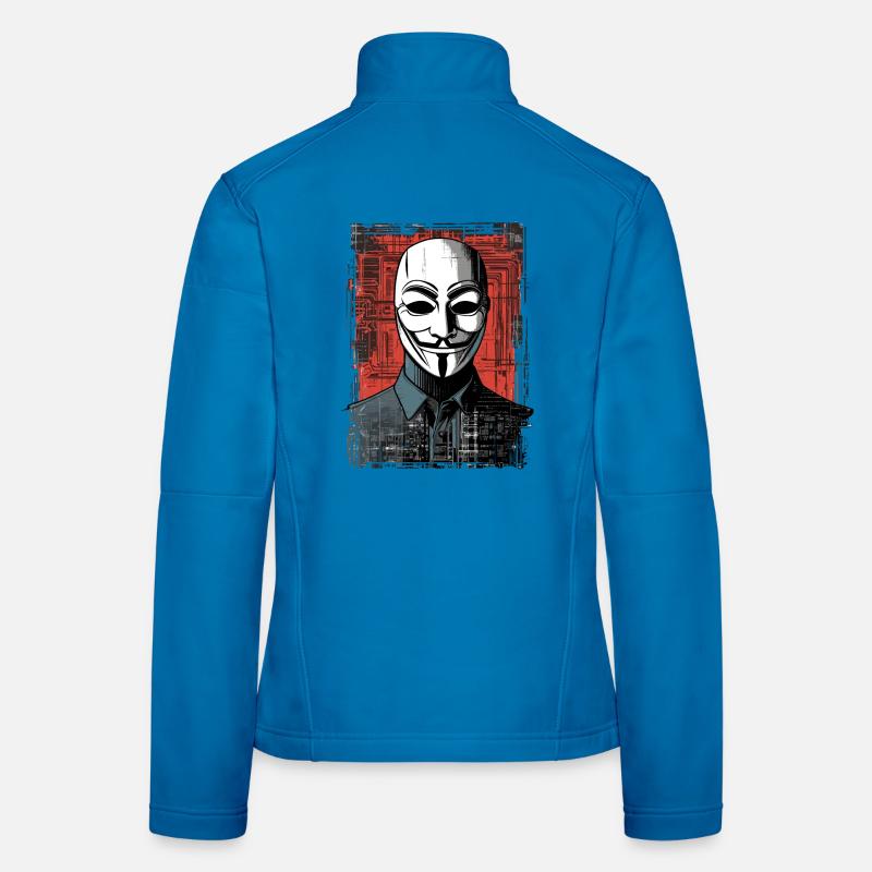 Anonymous Maske Frauen Softshelljacke