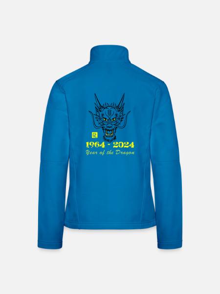 Geburtstagskinder 1964 - Frauen Softshelljacke - Lichtblau - Hinten
