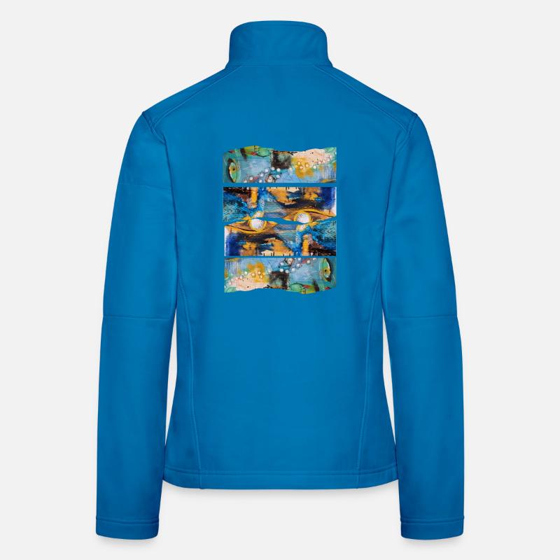 Abstract Colorful Expression Women's Softshell Jacket