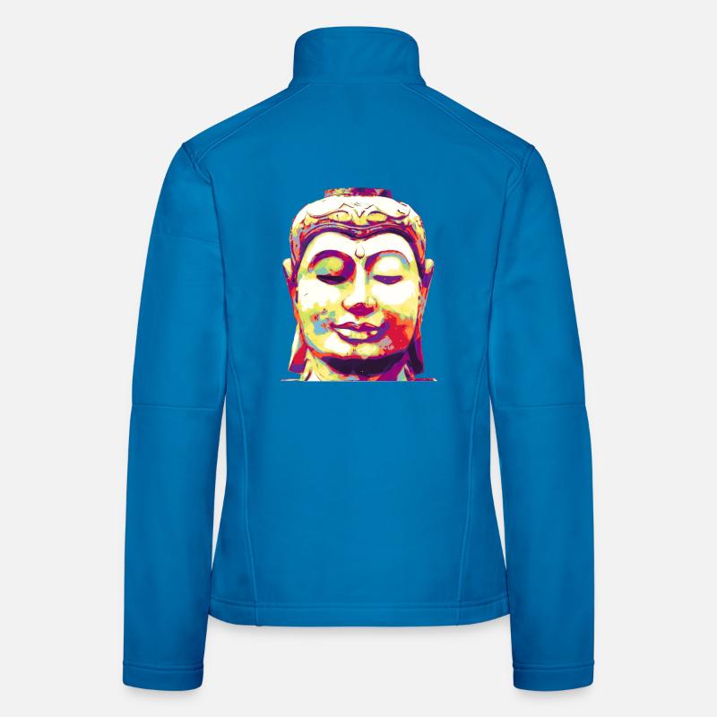 Buddha Frauen Softshelljacke