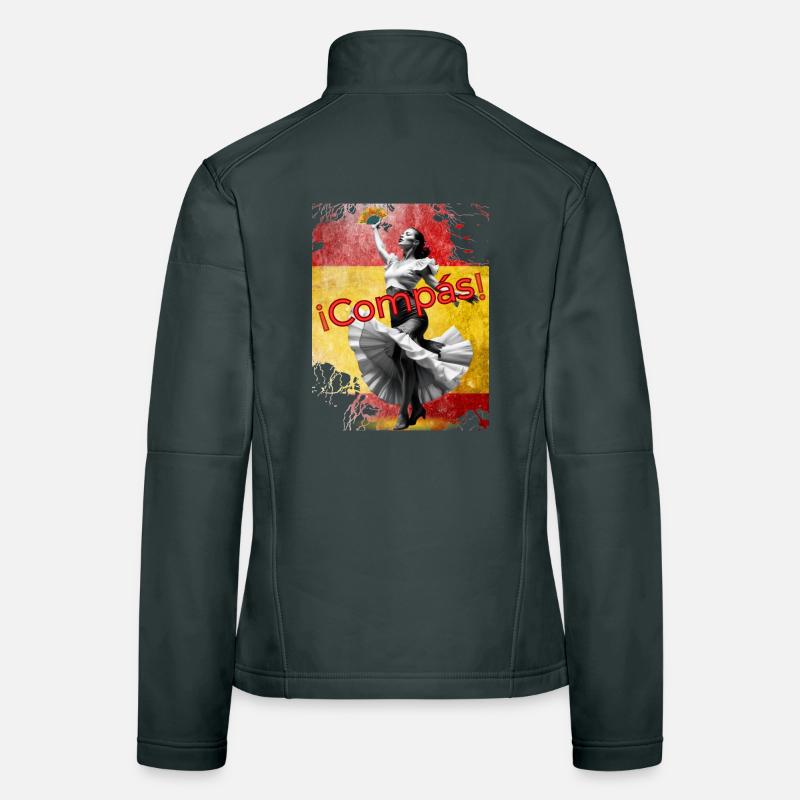 Flamenco Dancer Compas! Abanico Women's Softshell Jacket