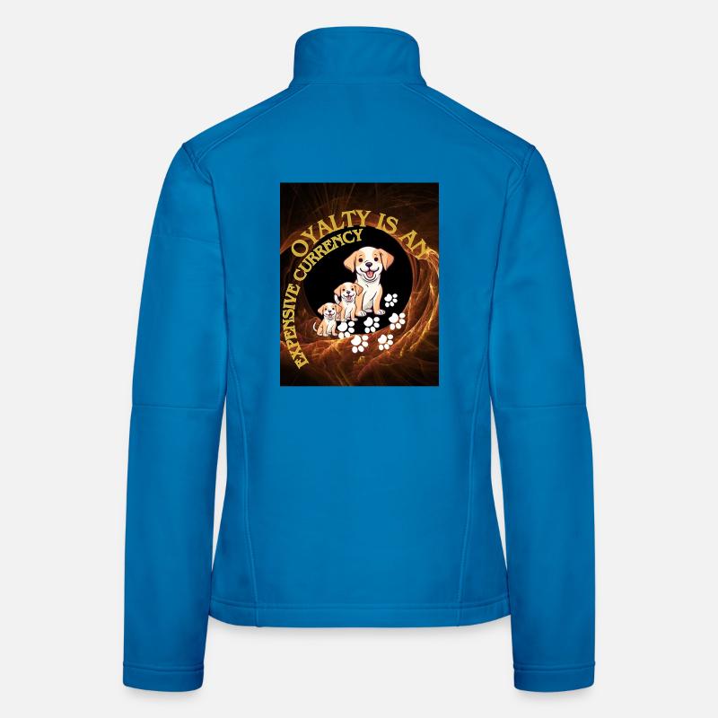 Loyalität ist eine seltene Währung - Frauen Softshelljacke - Lichtblau