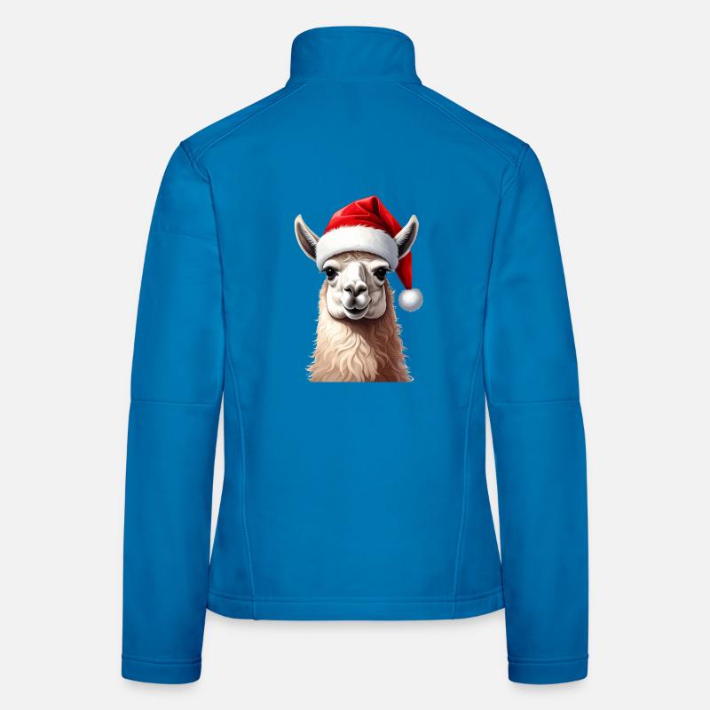 Lama oder Alpaka zu Weihnachten Frauen Softshelljacke