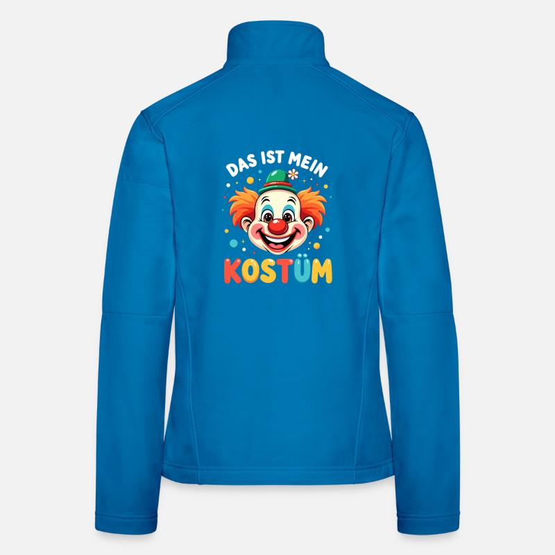 Déguisement de clown de carnaval Carnaval Carnaval Veste en tissu softshell Femme