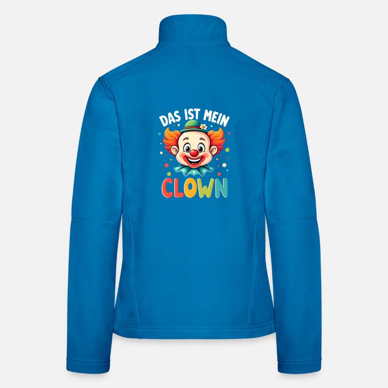Déguisement de clown de carnaval Carnaval Carnaval Veste en tissu softshell Femme
