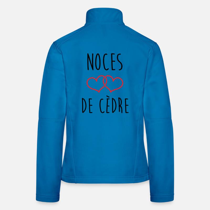 Noces de cèdre – 49 ans de mariage Veste en tissu softshell Femme