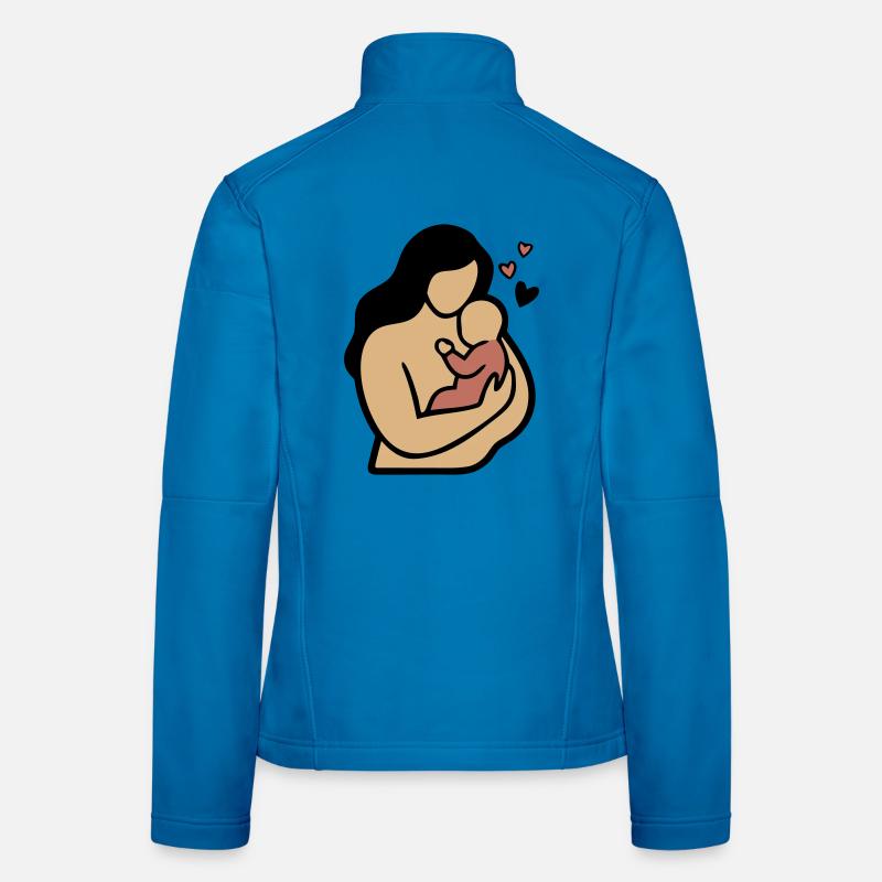Mama Baby Umarmung Boho Frauen Softshelljacke