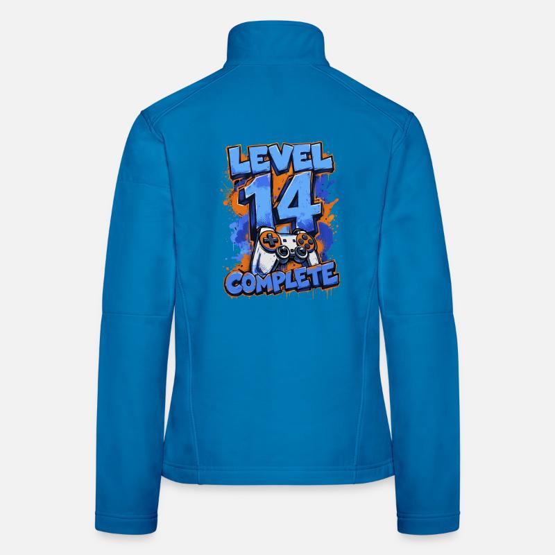 Level 14 Complete – Retro Gaming Frauen Softshelljacke