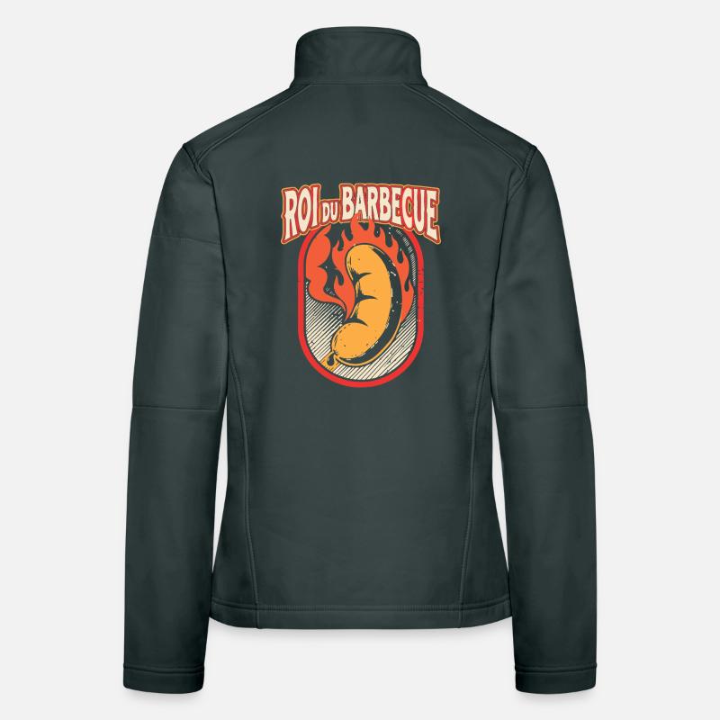 Fire Barbecue King Women's Softshell Jacket