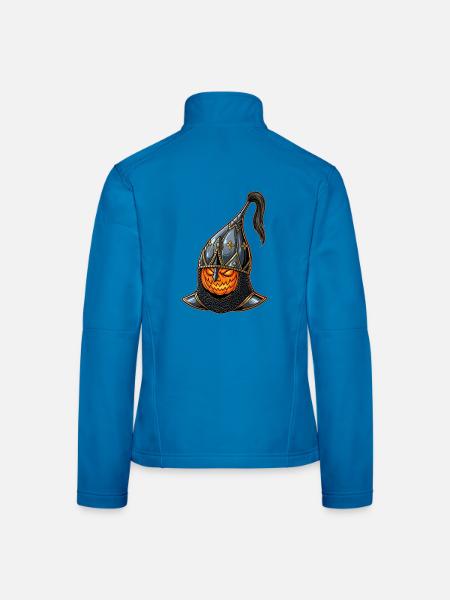 Ritter Kürbis Halloween - Frauen Softshelljacke - Lichtblau