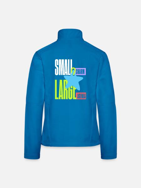 Sternanhänger – Small Charm Large Agenda - Frauen Softshelljacke - Lichtblau - Hinten