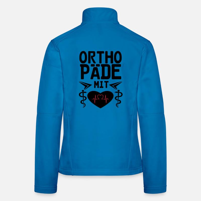 Orthopäde mit Herz Geschenk - Frauen Softshelljacke - Lichtblau