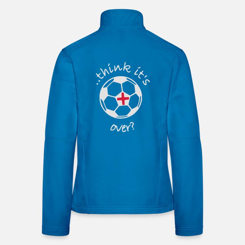 ..think it's B-ALL over? (withStGeorgeCross) - Women's Softshell Jacket - light blue