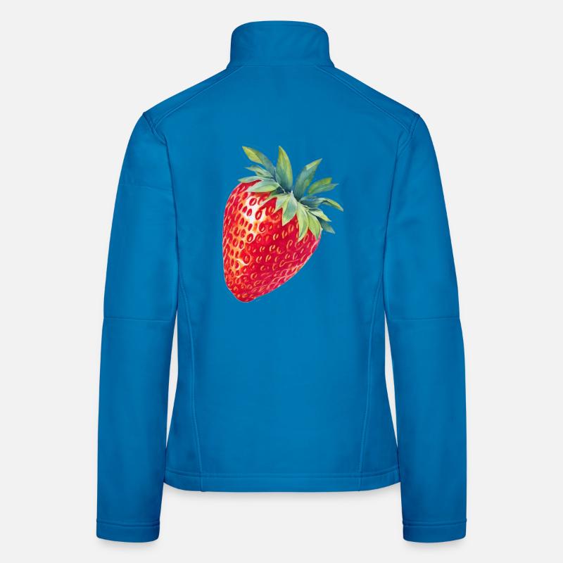 Erdbeere Frauen Softshelljacke
