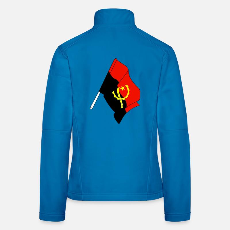 Drapeau de l’Angola Veste en tissu softshell Femme