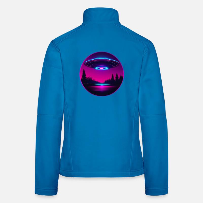 Pink Ufo Frauen Softshelljacke
