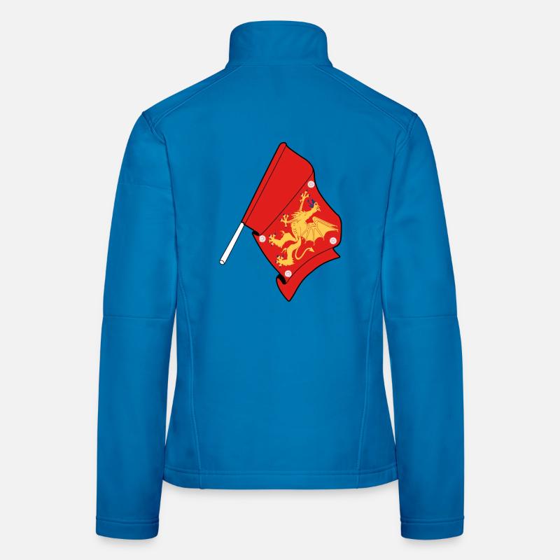 Drapeau du comté d’Östergötland Veste en tissu softshell Femme