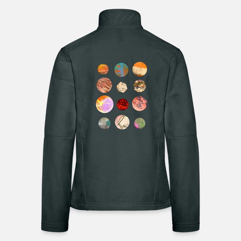 Marbles and planets Women's Softshell Jacket