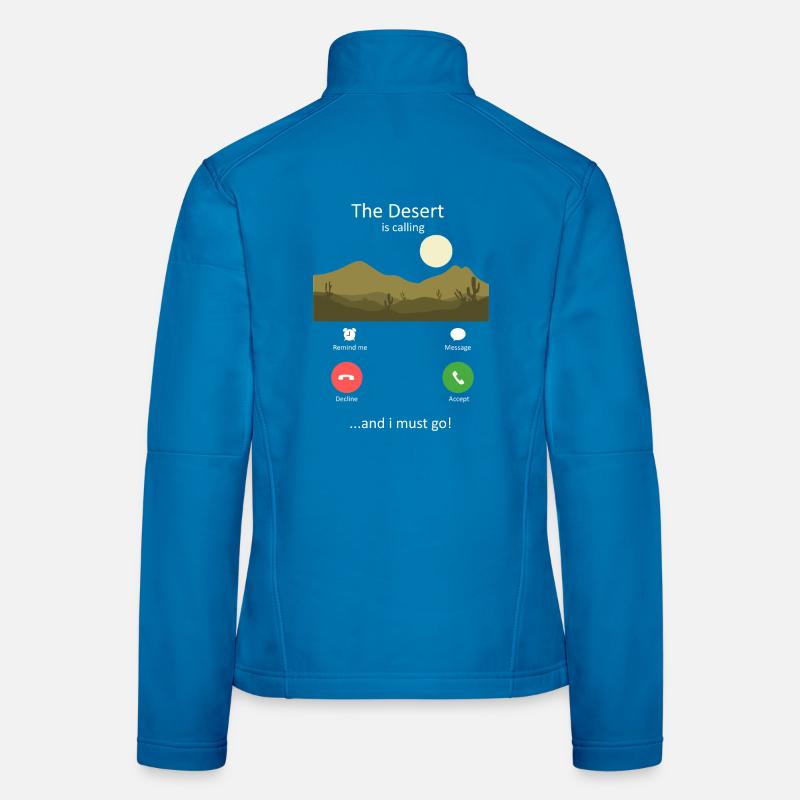 Die Wüste ruft merkwürdige eingehende Anrufe Telefon Frauen Softshelljacke