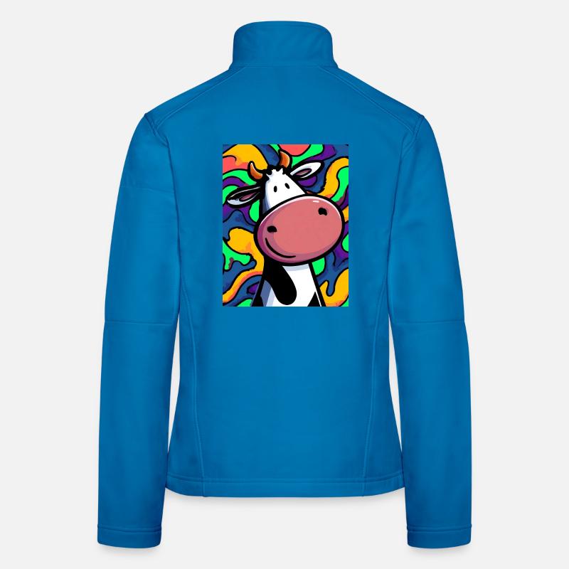 vache Veste en tissu softshell Femme