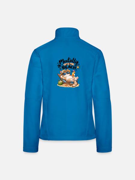 Cat-Beach-Urlaub mit Sonnenbrille - Frauen Softshelljacke - Lichtblau