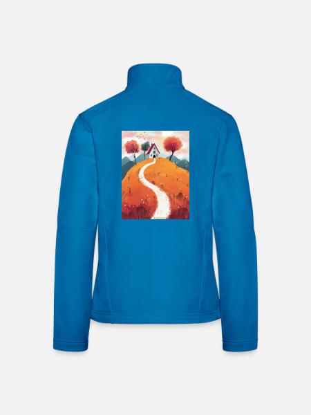 Autumn Hill House - Frauen Softshelljacke - Lichtblau