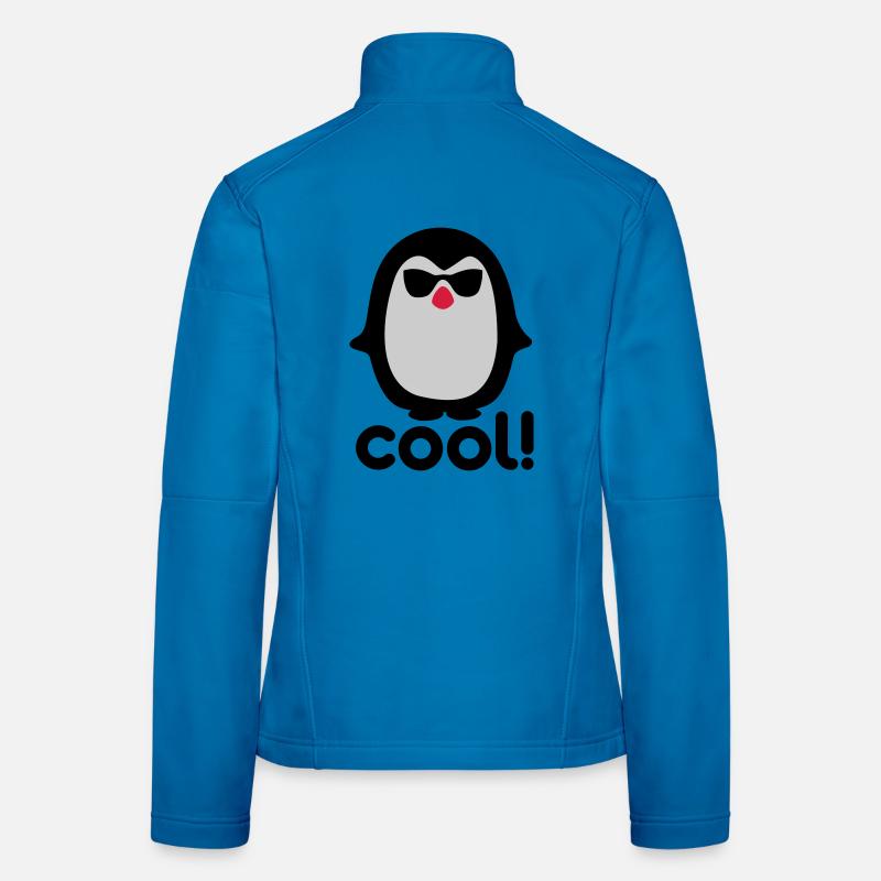 Cool pinguïn Frauen Softshelljacke