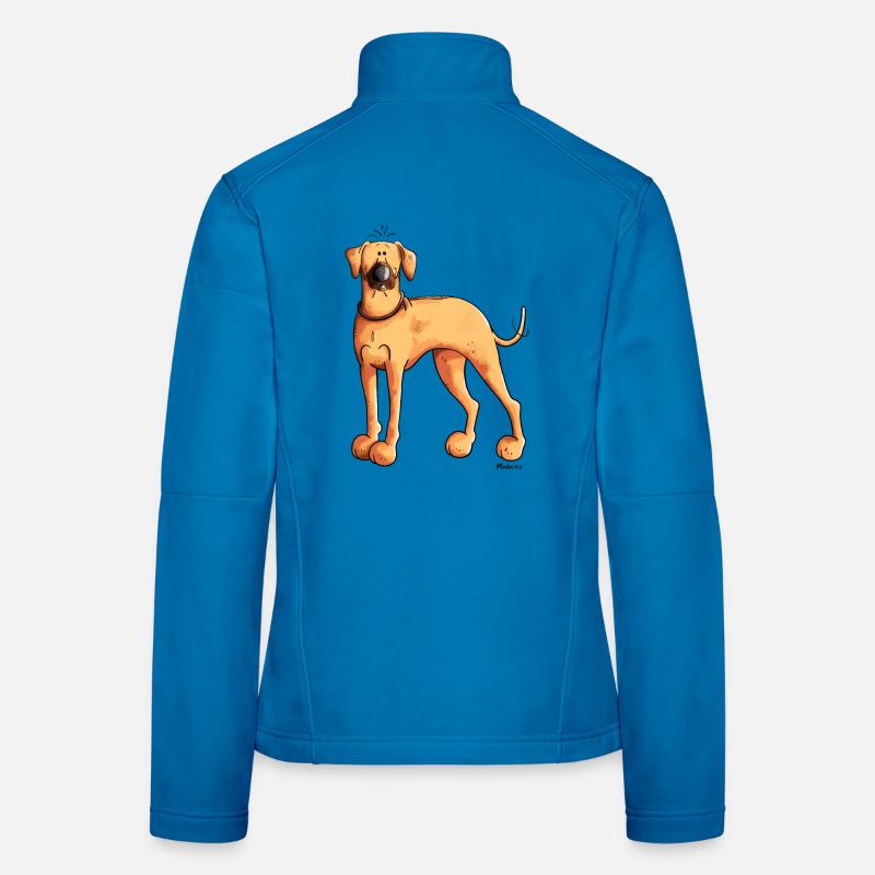 Mignon Rhodesian Ridgeback Veste en tissu softshell Femme