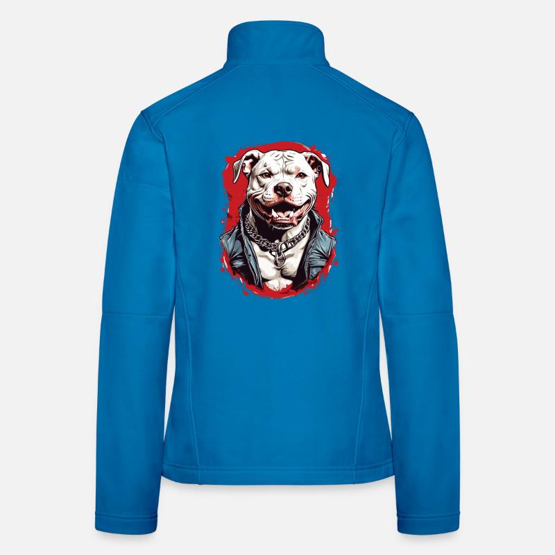 Hunderasse Pitbulls Frauen Softshelljacke