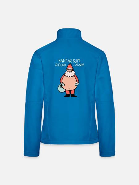 Santa’s Suit Shrunk... Again! - Weichnachtsdesign - Frauen Softshelljacke - Lichtblau